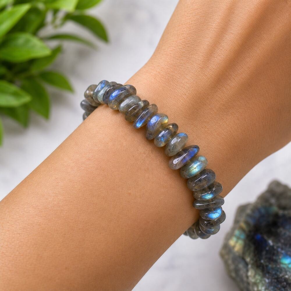 Labradorite Chip Bracelet